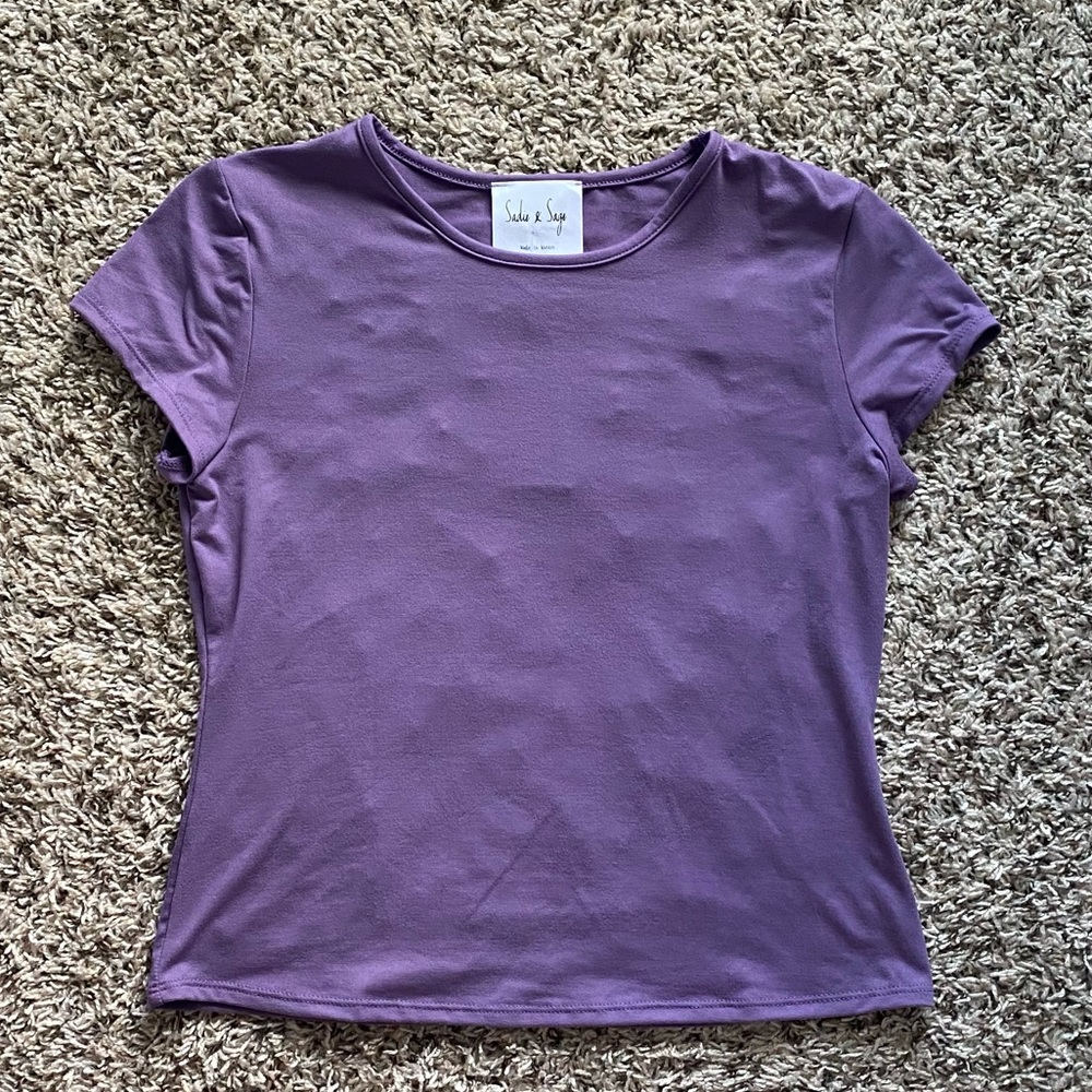 Purple Sadie and Sage Cozy Tee